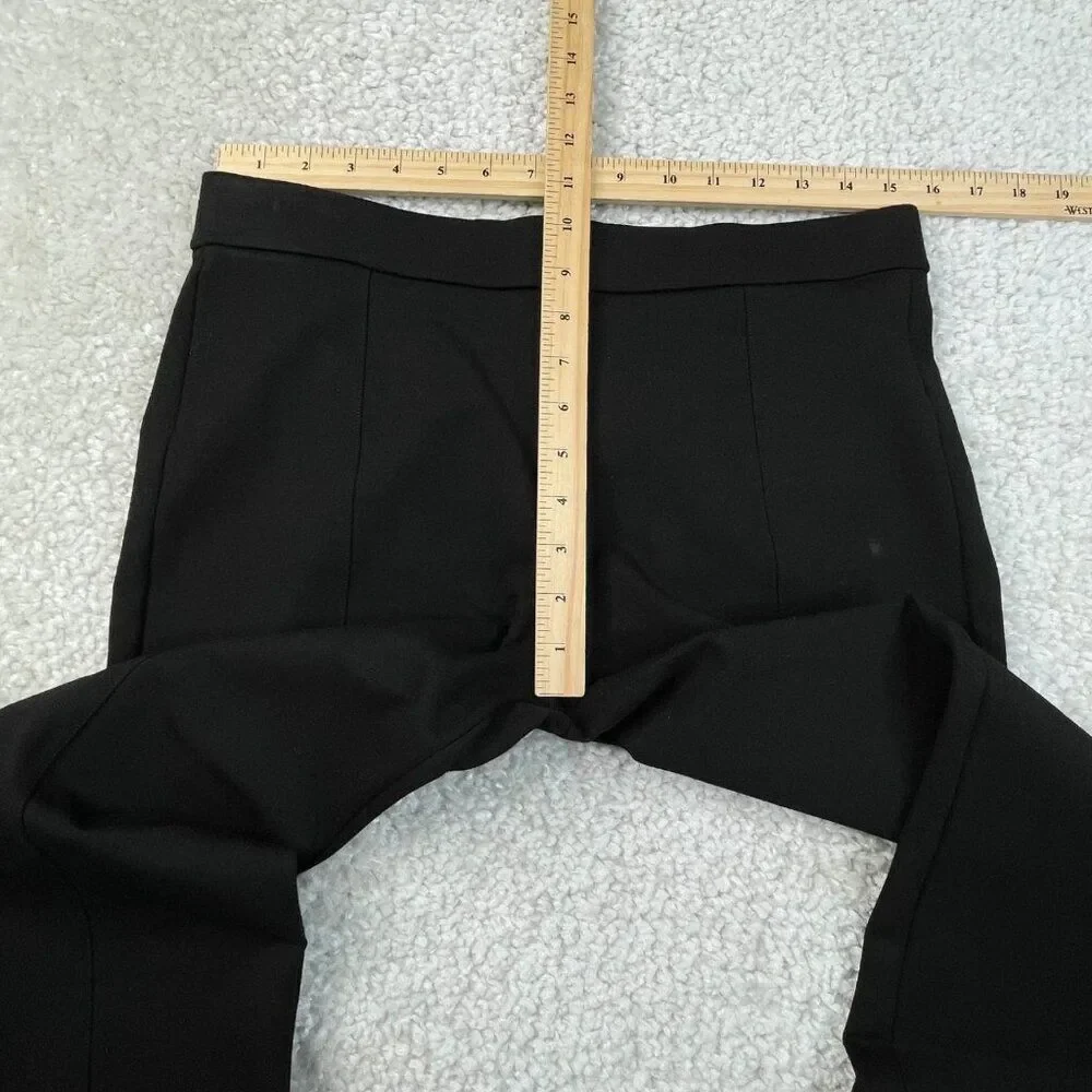 Tory Burch Stacey Ponte Crop Pants Black Womens Large